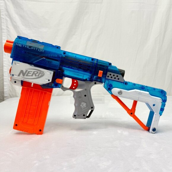 Nerf N-Strike Elite Retaliator Dart Blaster w/12 Dart Clip & Butt Ext Tested & W - Picture 2 of 12